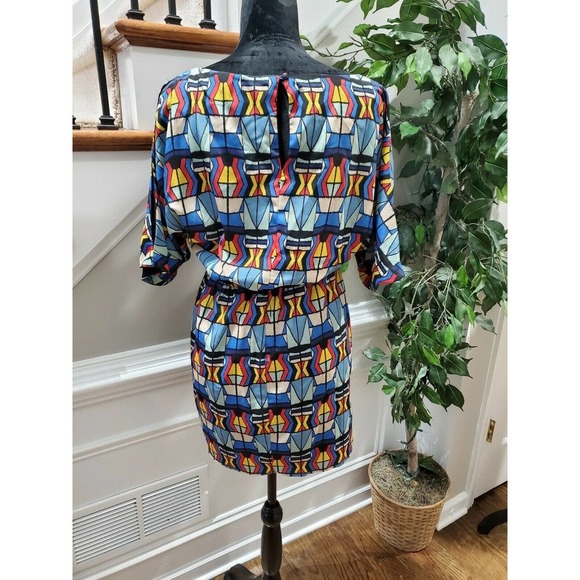 Jessica Simpson Womens Multicolor Polyester Round Neck Knee Length Dress Size XS - Picture 7 of 11